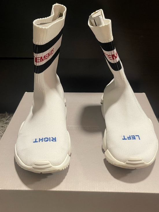 Vetements Other - Authentic VETEMENTS White Sock-Style 'Left/Right' Sneaker Boots